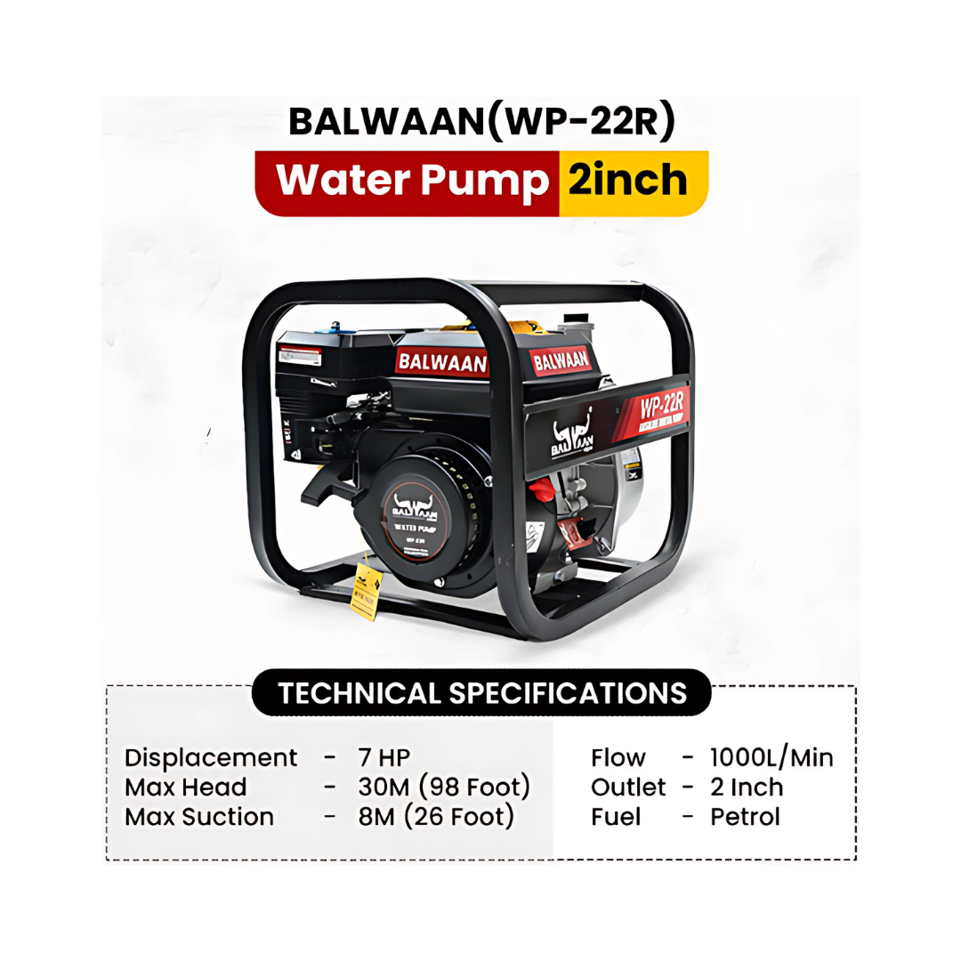 Balwaan Agriculture Water Pump Set - WP22R | Buy Online at Best Price