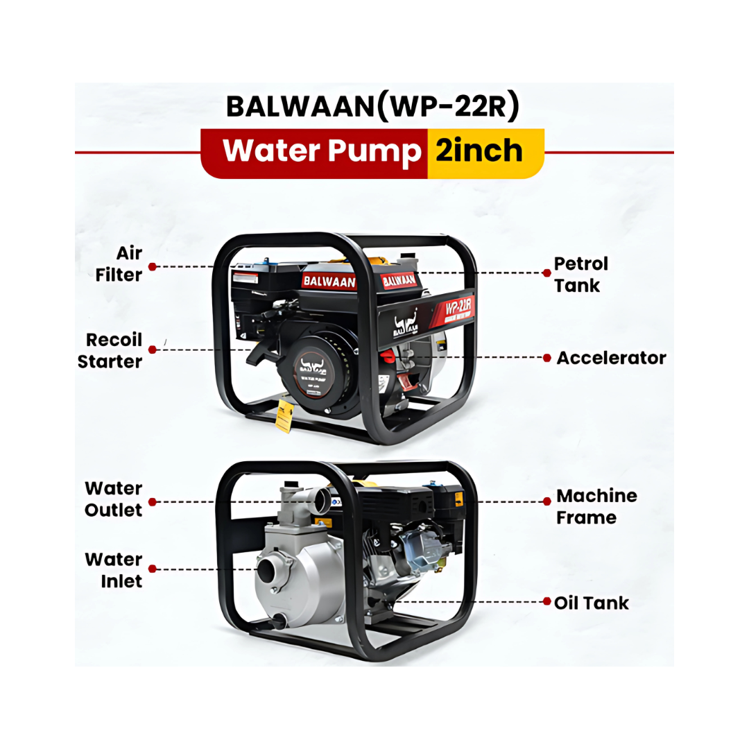 Balwaan Agriculture Water Pump Set - WP22R | Buy Online at Best Price