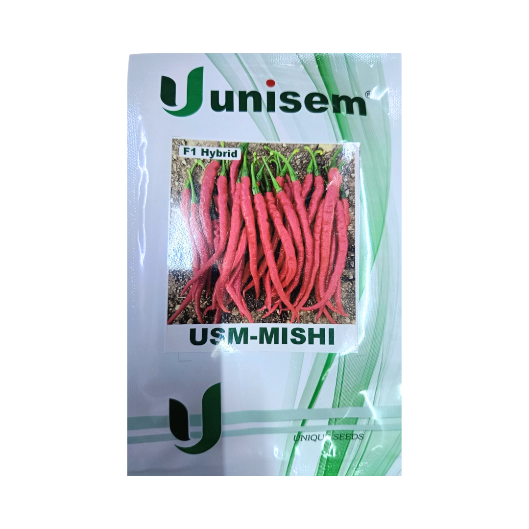 USM-Mishi Chilli Seeds - Unisem | F1 Hybrid | Buy Online - DesiKheti