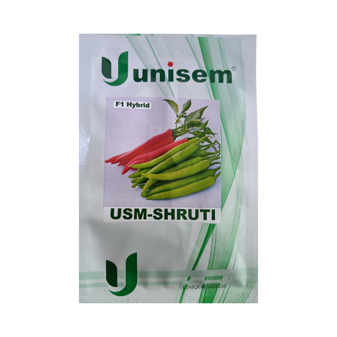 USM-Shruti Chilli Seeds - Unisem | F1 Hybrid | Buy Online Now