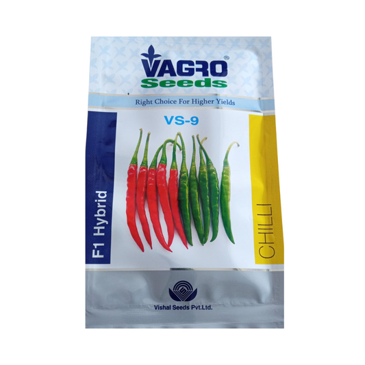 VS-9 Chilli Seeds - Vagro | F1 Hybrid Mirchi | Buy Online Now