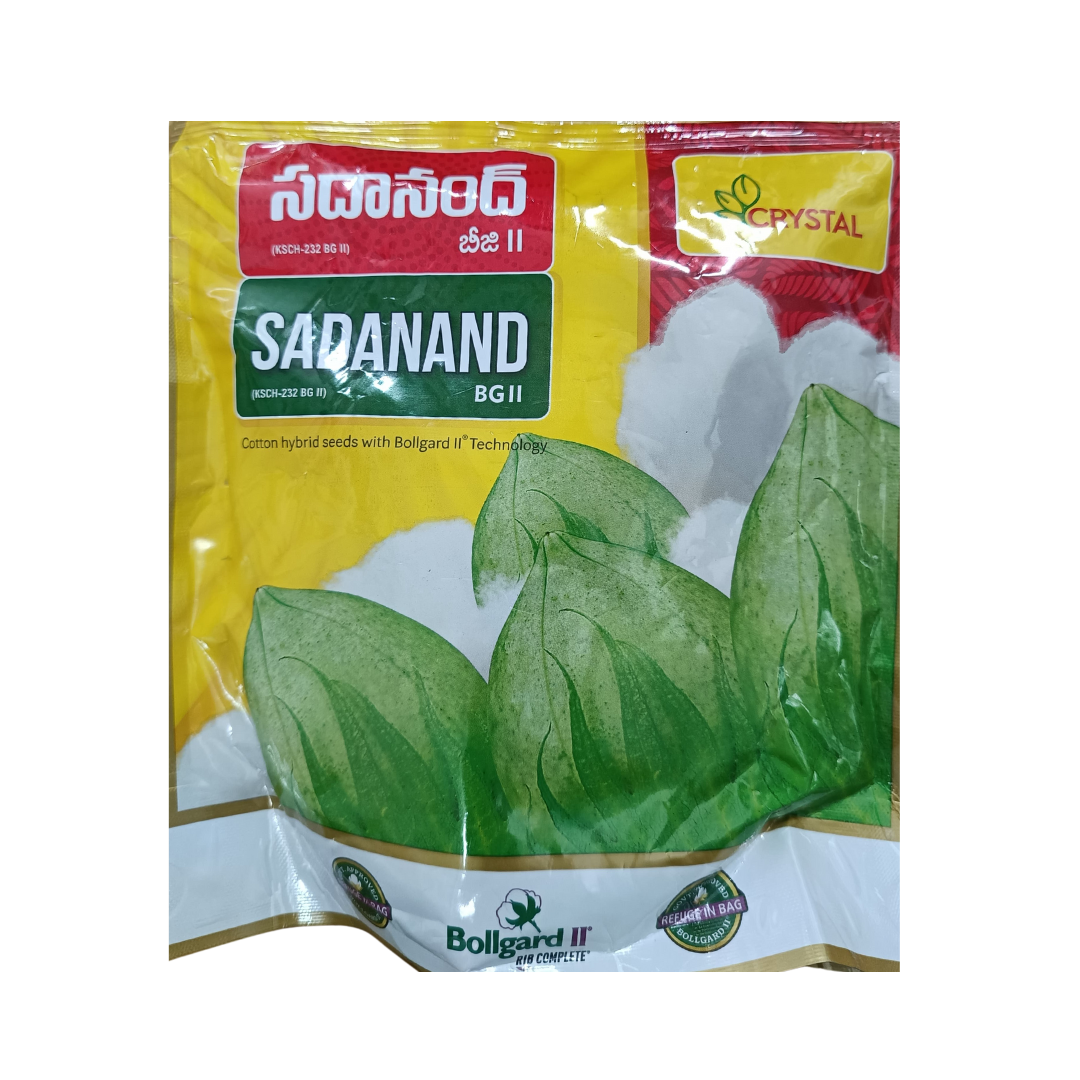 Sadanand BG II Cotton Seeds - Crystal | F1 Hybrid | Buy Online Now