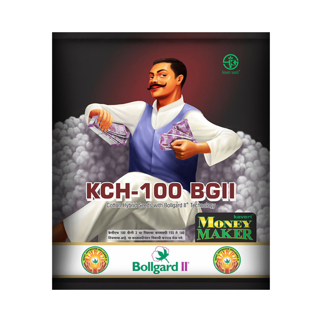 Money Maker Cotton Seeds - Kaveri (KCH-100 BG II) | F1 Hybrid | Buy