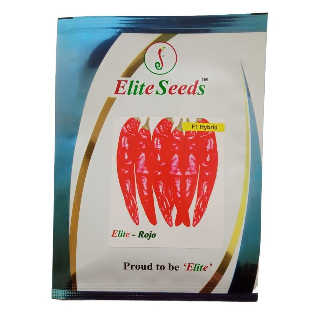 Elite - Rojo Chilli Seeds | F1 Hybrid Mirchi | Buy Online Now