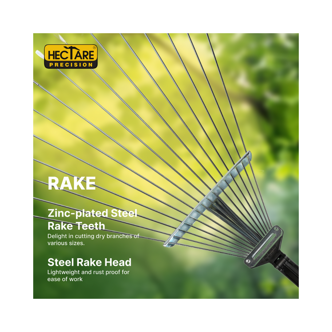 Hectare Precision 15 Tine Stainless Steel Garden Rake | Buy Online Now