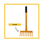 Hectare Traditional Garden Rake 8 Teeth for Loosening Soil Gathering Leaf Levelling Land Agriculture Farming Gardening Tool.