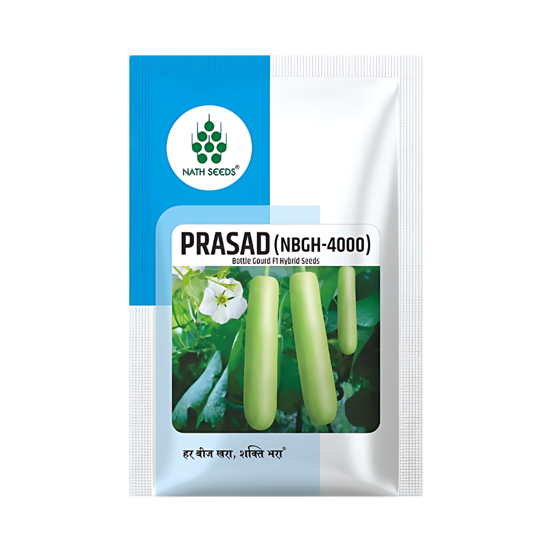 (NBGH-4000) Bottle Gourd - Nath Prasad Seeds | F1 Hybrid | Buy Online