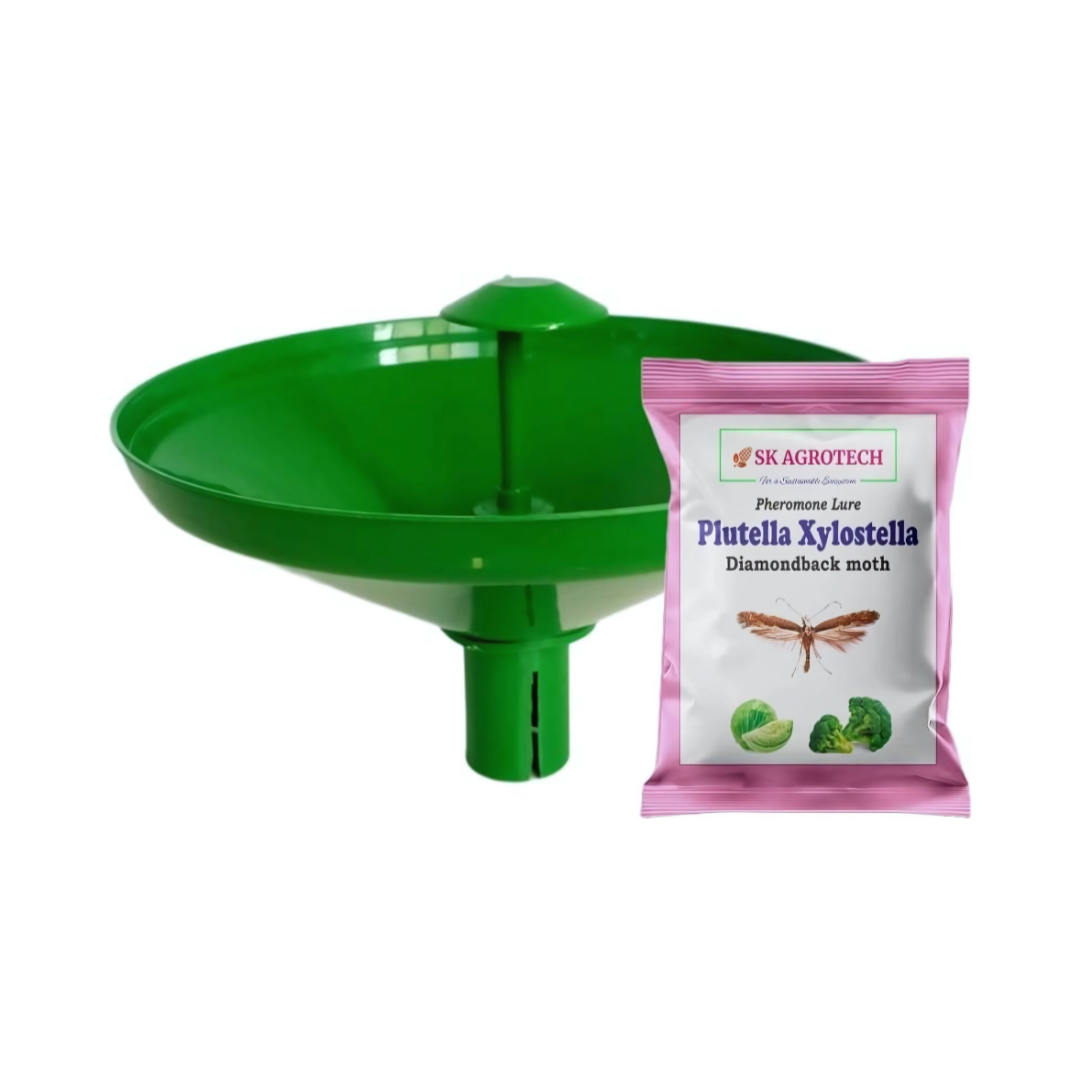 SK Agrotech Pheromone Lure & Water Trap for Diamondback Moth (Plutella Xylostella)