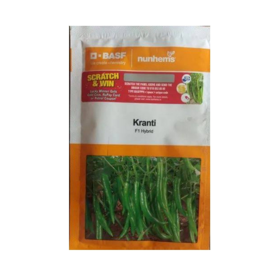 Kranti Chilli Seeds - Nunhems | F1 Hybrid | Buy Online at Best Price