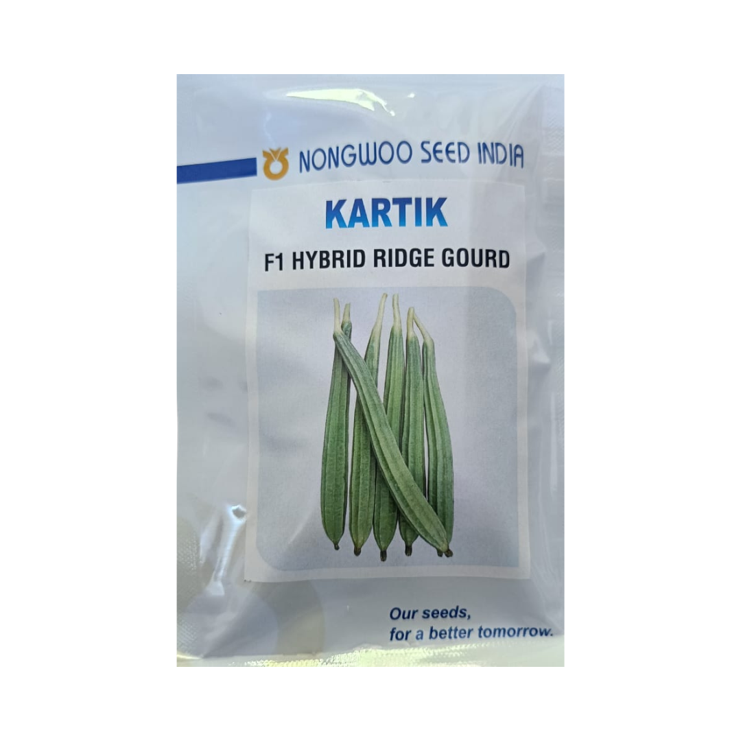 Kartik Ridge Gourd Seeds - Nongwoo | F1 Hybrid | Buy Now at Best Price