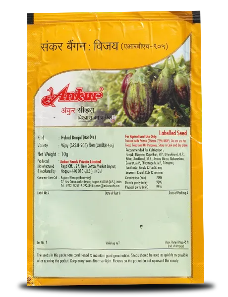 Vijay Brinjal Seeds | F1 Hybrid | Buy Online at Best Price