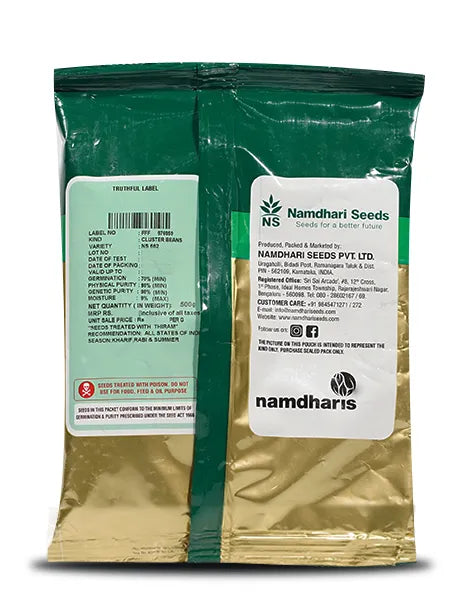 NS 662 Cluster Beans Seeds - Namdhari | F1 Hybrid | Buy Online at Best Price