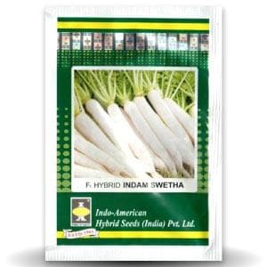 Indam Swetha Radish Seeds - Indo American | F1 Hybrid | Buy Online at Best Price