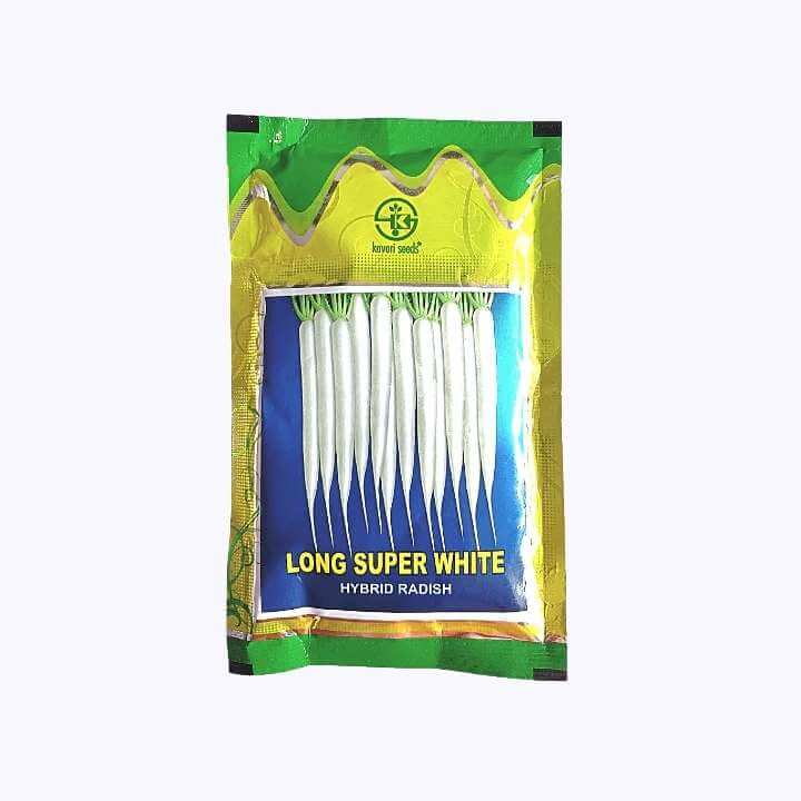 Long Super White Radish Seeds -Kaveri | F1 Hybrid | Buy Online Now