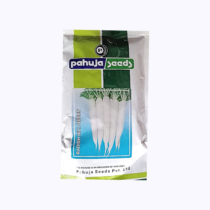 Hill Queen Radish Seeds - Pahuja | F1 Hybrid | Buy Online at Best Price