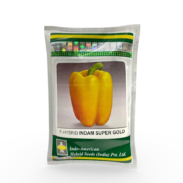 Indam Super Gold Capsicum Seeds - Indo American | F1 Hybrid | Buy Online at Best Price